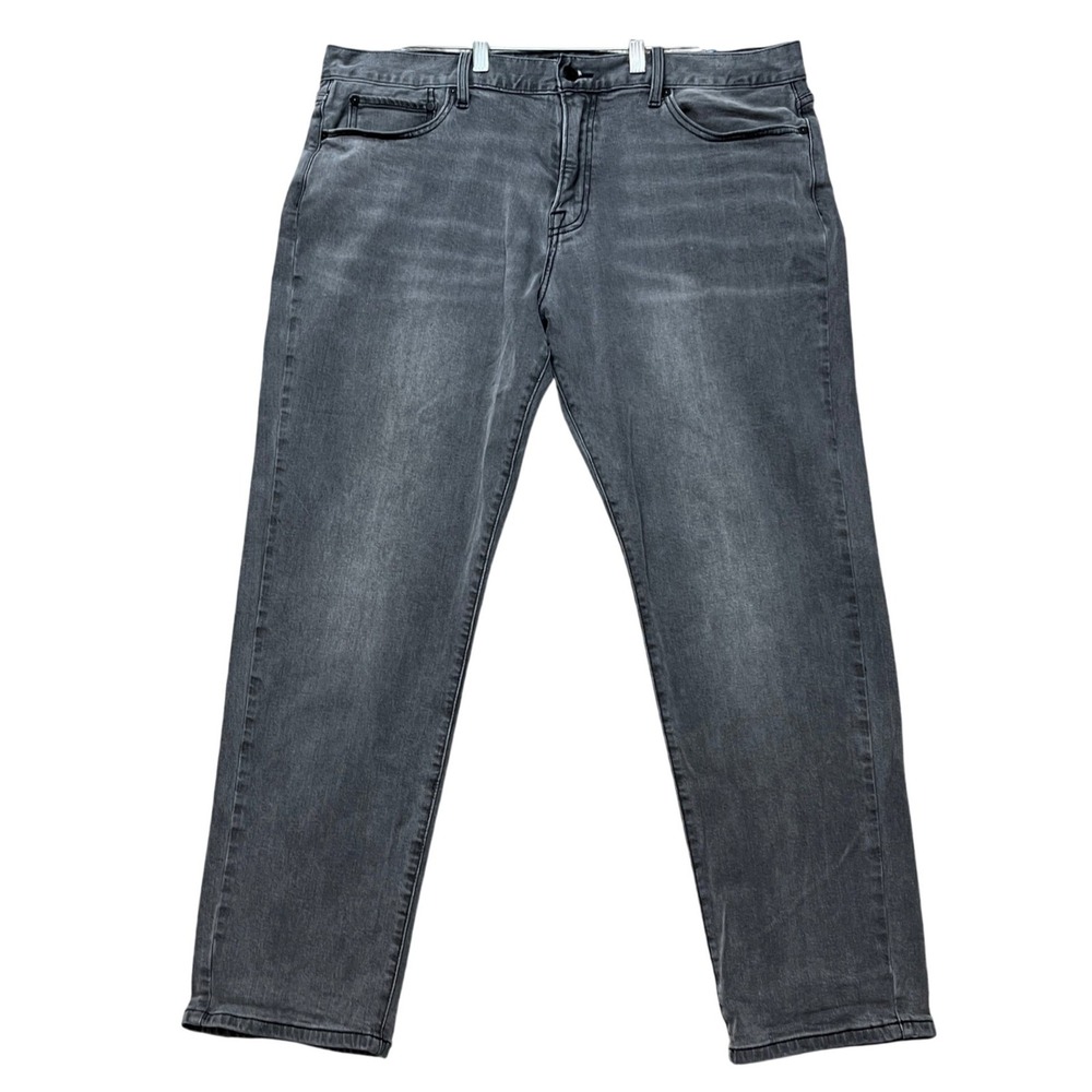 Lucky Brand 221 Original Straight Jeans Mens 40x30 Gray 5-Pocket‎ Faded Denim